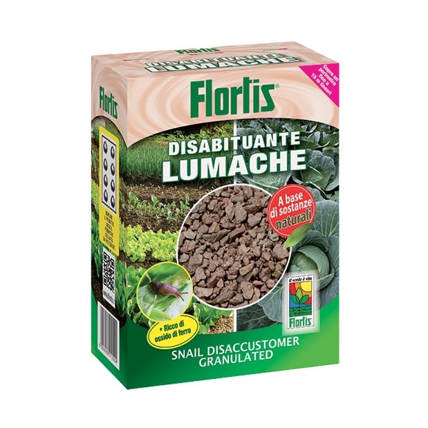 Embalagem de Flortis Disabituante Lumache repelente natural de caracóis e lesmas para plantas