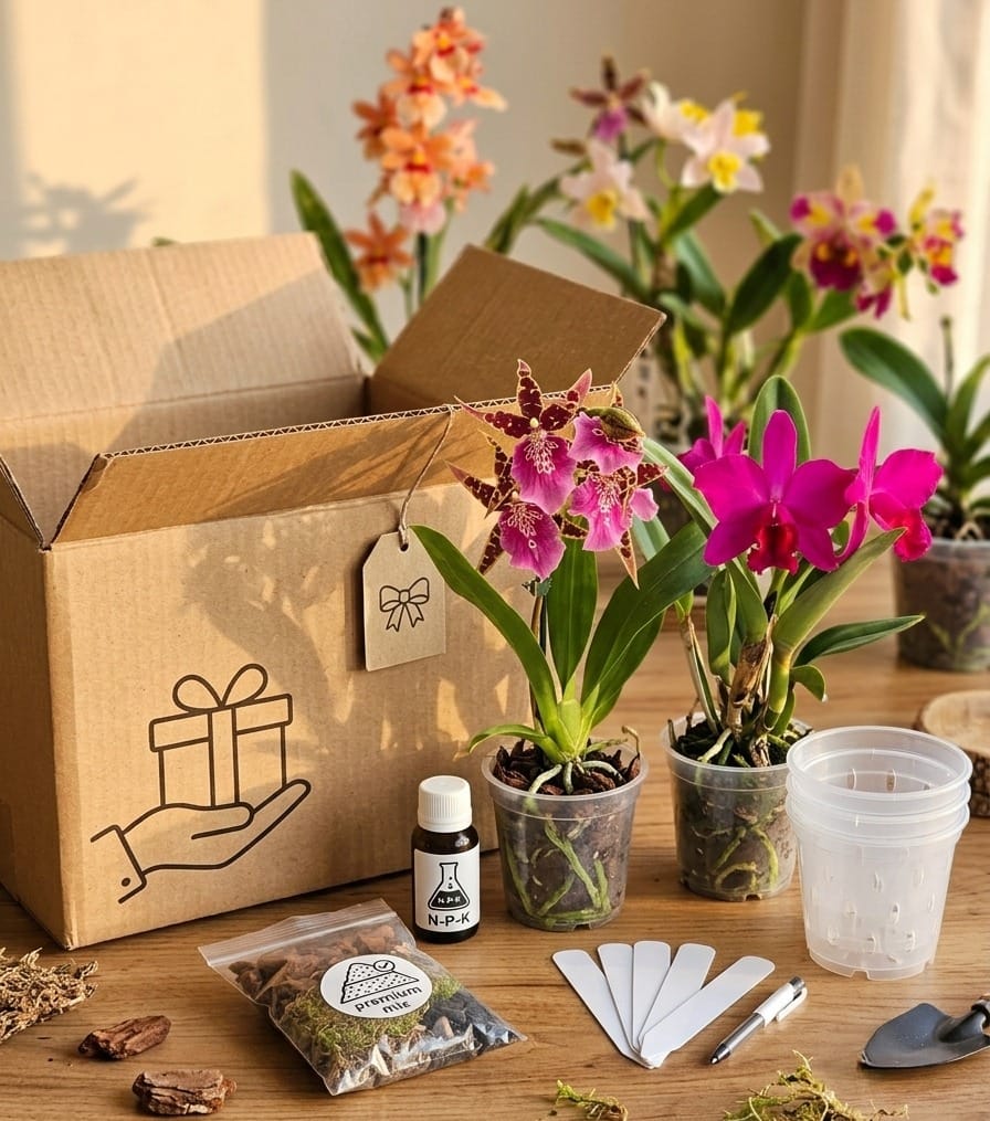 Surprise Box Iniciante caixa misteriosa com orquídeas para iniciantes