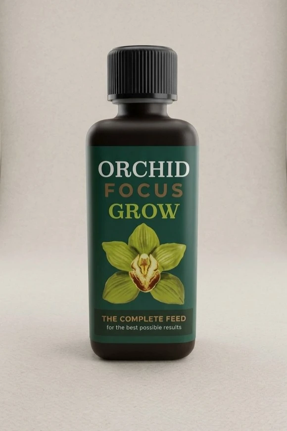 Embalagem de adubo líquido Orchid Focus Grow 300ml para nutrição e crescimento de orquídeas